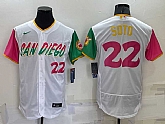 San Diego Padres #22 Juan Soto Number White 2022 City Connect Flexbase Stitched Jersey,baseball caps,new era cap wholesale,wholesale hats